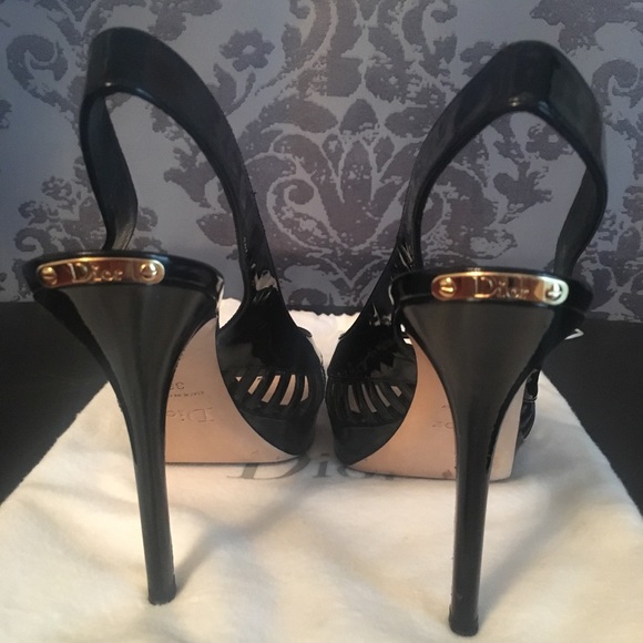 DIOR Peep Toe Slingbacks - Picture 3 of 7